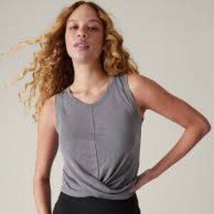 NWT Athleta Breezy Twist Tank Coastline Grey XS
